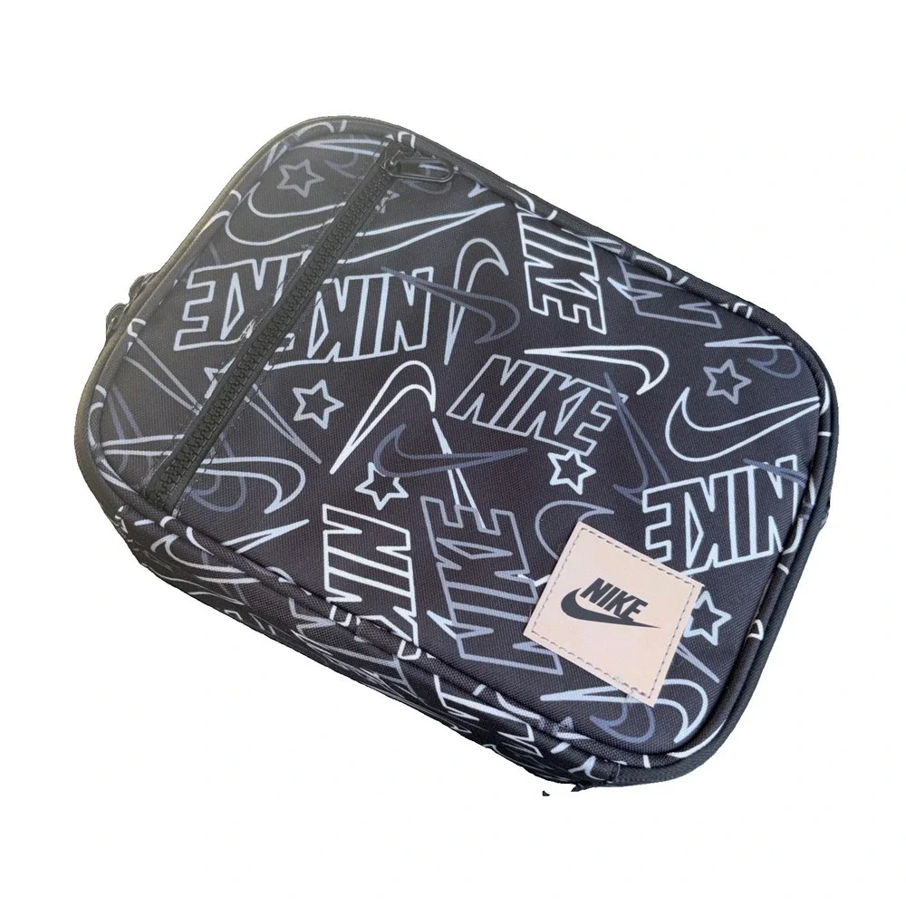 Nike Futura Fuel Pack Lunch Box Insulated Bag Pure Platinum AOP 9A2929 P23 NWT